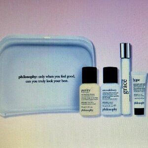PHILOSOPHY 5 PIECE GIFT SET- MEET THE ICONS - HOPE, GRACE, PURITY, MICRODELIVERY